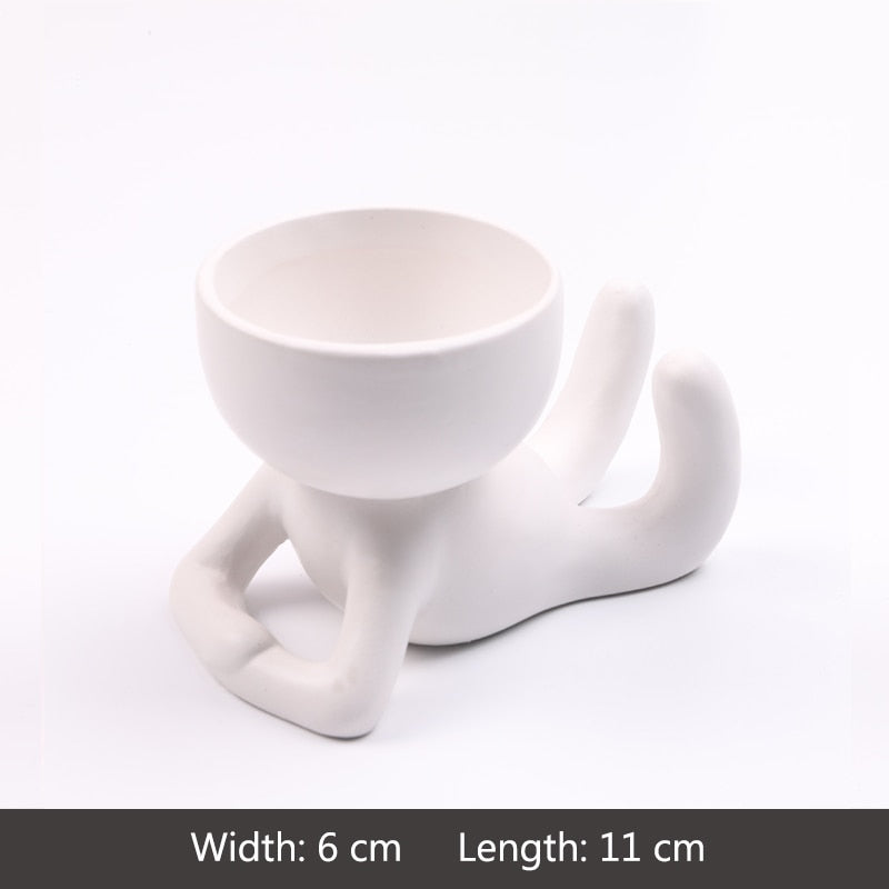 humanoid ceramic flower pot Humanoid Ceramic Flower Pot – laurintino