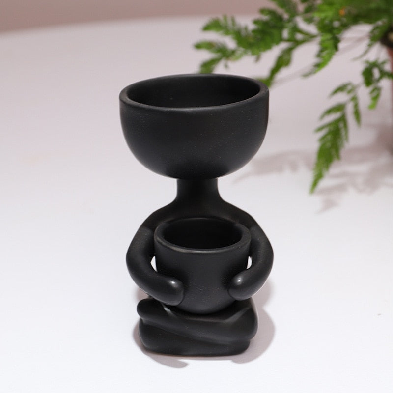 humanoid ceramic flower pot Humanoid Ceramic Flower Pot – laurintino